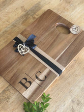 Load image into Gallery viewer, Design your Own - Engraved Chopping Board/Cheese Platter Silver Belle Design
