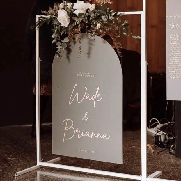 Welcome Sign - Brianna Design | Silver Belle Design