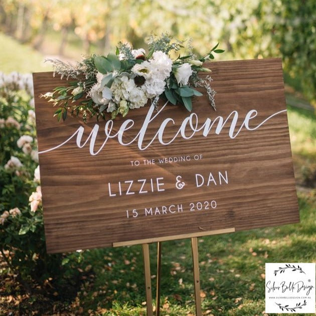 Welcome Sign - Lizzie Design | Silver Belle Design